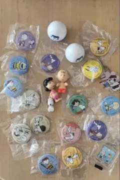 くら寿司 PEANUTS スヌーピー グッズ 묶음 판매 캔 배지 비매품