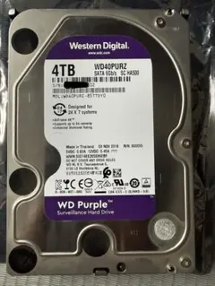 WD Purple 4TB HDD WD40PURZ