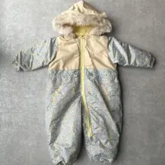 moujonjon スキーウェアつなぎフラワー柄アウター95