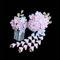 #119 つまみ細工　七五三　卒業式　髪飾り