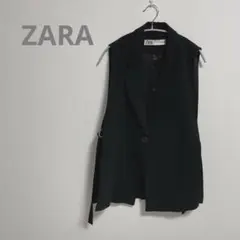 ZARA ブラック ノースリーブジャケット