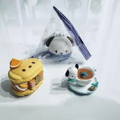 サンリオ・ポチャッコ　フィギュア・マスコット　3点セット