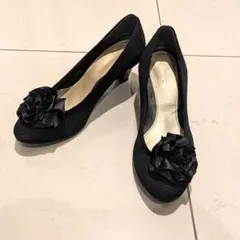 【ヴェリココ】パンプス　23cm　黒・ヒール高さ5cm