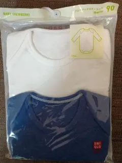 クルーネックボディスーツ　半袖　2P　90cm