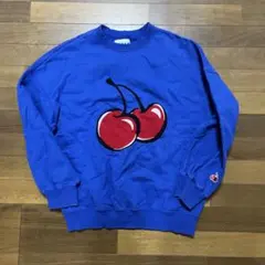KIRSH スウェット ブルー チェリーロゴ　サイズ1
