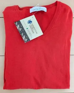 新品未使用　アローズ　グリーンレーベル　赤 Vネック M　ニット　カットソー