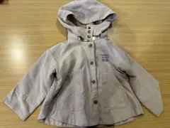 【90サイズ】Bebeのライトブラウン・フード付きジャケット