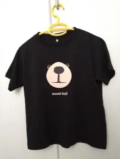 mont-bell クマの顔 Tシャツ 黒　150