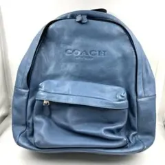 COACH メンズ　レザー バックパック ブルー 2026年最新】COACH カラー：ブルー系 メンズ リュック・バックパックの