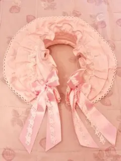 Angelic Pretty ブリム付きカチューシャ ボンネット 黒 ブラック