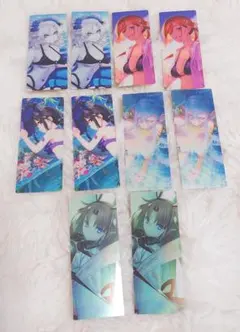 FGO 最終再臨展 編成画面風カード 水着サーヴァント セット 両儀式