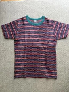 HIGH! STANDARD 聖林公司 ストライプTシャツ ネイビー HRMのサムネイル