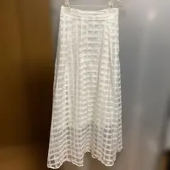 OLIVE des OLIVE チェック柄 フレアスカート F