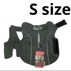 寒い天候 犬コート 防水防風 リバーシブル 犬 冬 ジャケット Sサイズ　カーキ