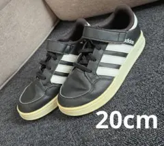 20cm adidas 黒/白 スニーカー マジックテープ付き