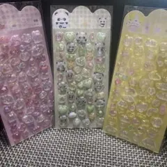 ぷくぷくシール　ファンシーアソート　3種セット