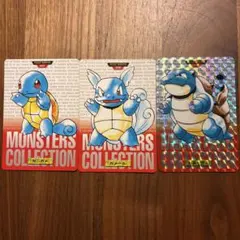 ポケットモンスター　モンスターズコレクション　ゼニガメ、カメール、カメックス