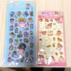 クレヨンしんちゃんシール　おしりシール　ぷっくりシール　2点セット　ひまわり