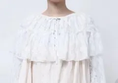 ホワイト レースフレアボレロ メリージェニー merry jenny