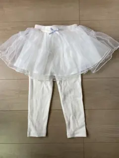 petit main レギンス付きチュールスカート 100cm