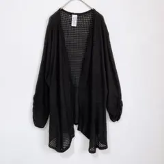 TIME AND TRU カーディガン ブラック XXXL シアー　ビッグサイズ