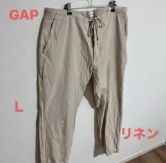 GAP リネンブレンデッド イージーパンツ L