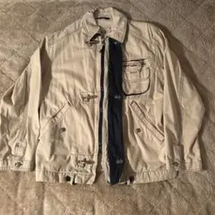 ベージュ コットンジャケット　ジャケット 古着　ヴィンテージ