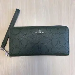 COACH 長財布 ダークグリーン