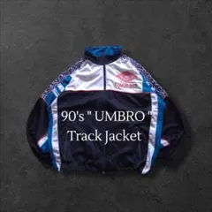 90s UMBRO トラックジャケット ジャージ タブルダイヤモンド刺繍ロゴ