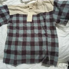 petit main チェック柄 半袖Tシャツ 130cmのサムネイル