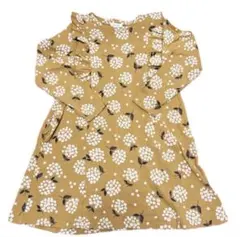 セラフ　長袖ワンピース　カットソー　布帛　ワンピース　子ども服