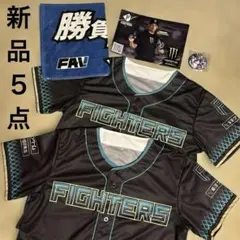 日本ハムファイターズ ユニフォーム2着 応援タオル 缶バッジ 万波中正モンスター