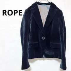 ロペ ブラック ベルベット シングルボタン ジャケット 光沢感 ツヤのサムネイル