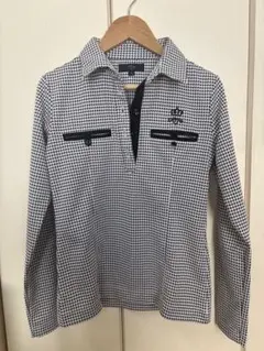 Callaway レディース ゴルフシャツ 千鳥格子柄 S 定価1.4万円