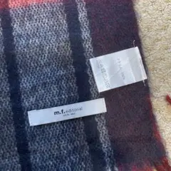 m.f. editorial チェック柄マフラー