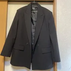 ZARA テーラードジャケット ブラック Sサイズのサムネイル