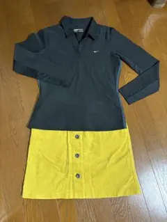 Nike ポロシャツとゾーイのコーデュロイスカート 2点セット　Ｌ