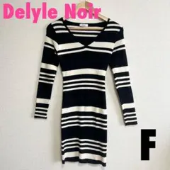 デイライルノアール　長袖タイトワンピース　春服　上品　フェミニン　ワンホン