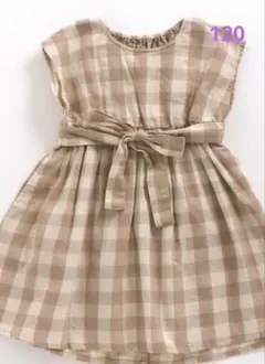 ★120★新品　アプレレクール　チェック　ワンピース