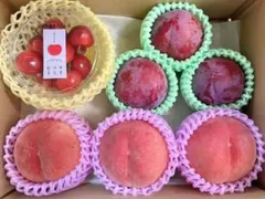 「夢桃香」と「紅りょうぜん」と「やまがた紅王」特秀品4Lのサムネイル