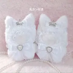 b.216 ぬい服 12cm ちびぐるみ 着ぐるみ メイド 白黒 ねこセット