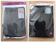 HEATTECH キッズ ロングタイツ XS ＆ Uネック 長袖シャツ 100