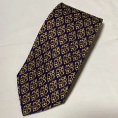フ*ミ様 VERSACE ヴェルサーチ ネクタイ シルク 絹　青 ブルー　総柄