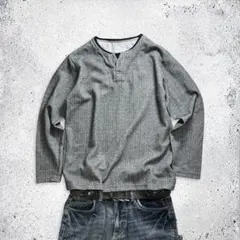 00s archive Layered Henley Keyneck Tee - メルカリ