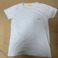 【美品】MAISON KITSUNEメゾンキツネ ワンポイント ポケT ブルーのサムネイル