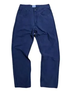 古着 USA製 ダックペインターパンツ W34 ネイビー carhartt