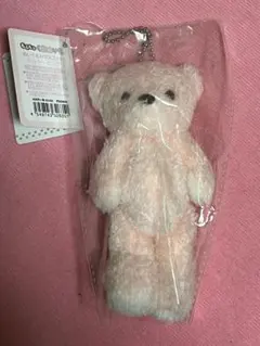 【新品未開封】もふもふくまめいと『ぬいぐるみマスコット』ミルキーピンク