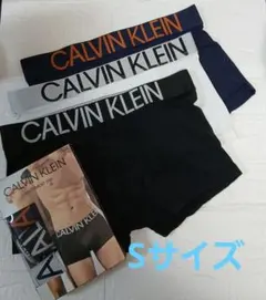 CALVIN KLEIN 　ボクサーパンツ　 3枚セット　Sサイズ　 黒、紺、白