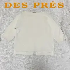 A40 DES PRES★七分袖ニット ホワイト Sサイズのサムネイル