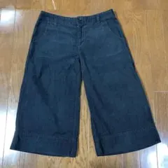 無印　コーデュロイキュロットL